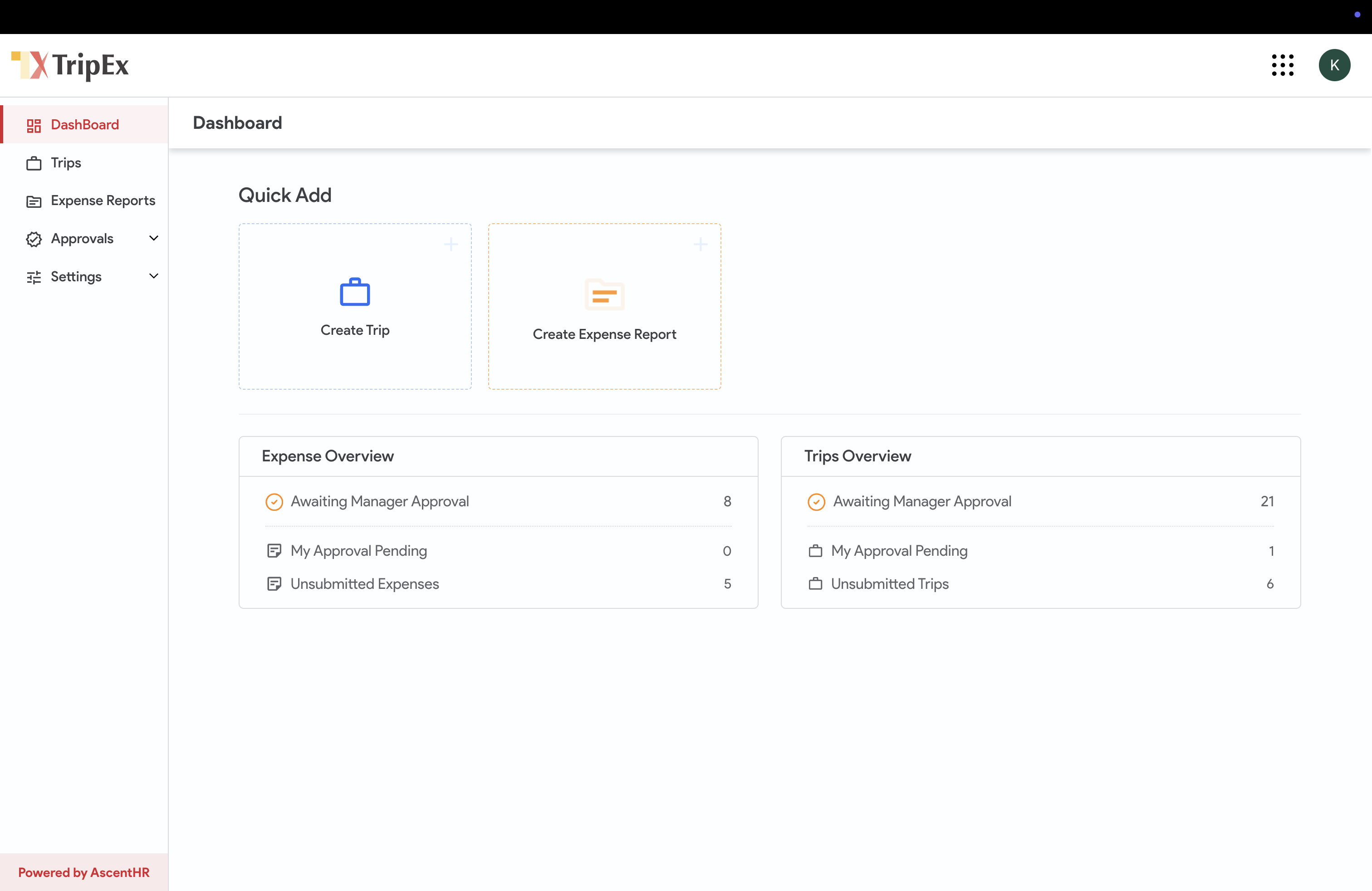 Tripex - Travel and Expense